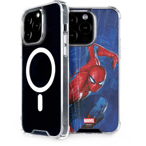 Marvel Spiderman World of Webs iPhone 15 Pro MagSafe Case